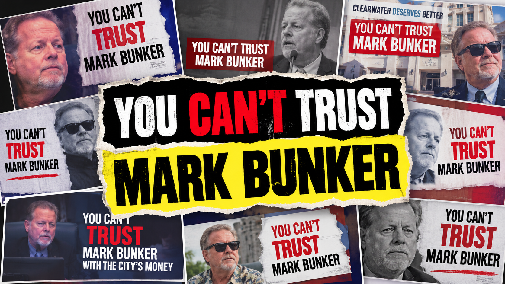 You Can't Trust Mark Bunker Collage